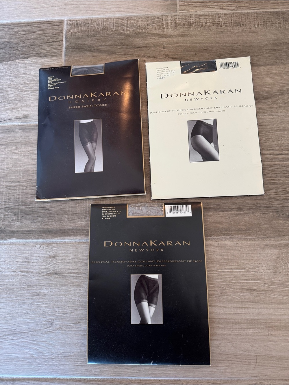 NWT Lot of 3 Donna Karan S pantyhose